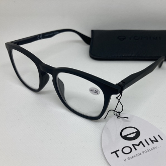 Tomini naočare za čitanje sa dioptrijom NT209 crni ram